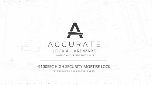 9100SEC HIGH SECURITY MORTISE LOCK