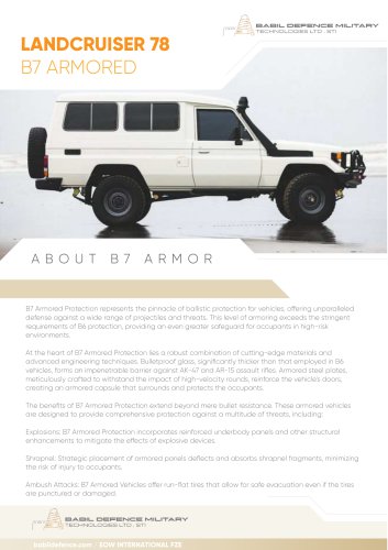 B7 ARMOR LAND CRUISER 78