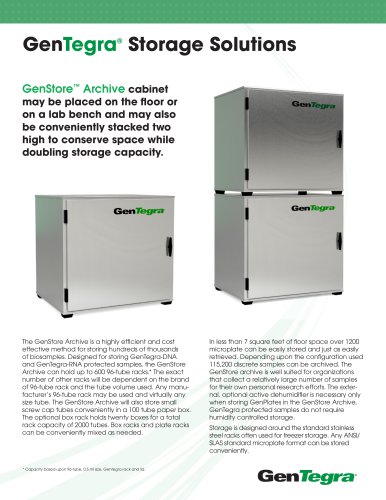 GenTegra®  Storage Solutions