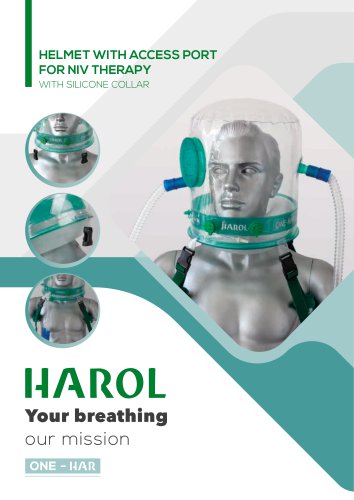 HELMET WITH ACCESS PORT FOR NIV THERAPY WITH SILICONE COLLAR