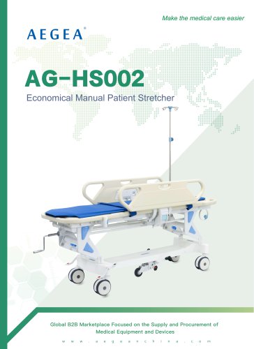 AG-HS002 Hospital Manual Patient Transport Transfer Stretcher