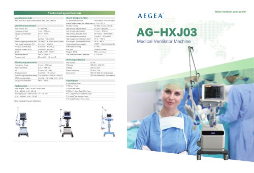 AG-HXJ03 Medical Ventilator Machine