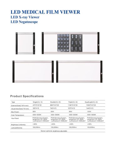 Led x ray film viewer