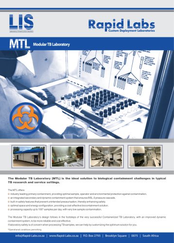 Modular TB Laboratory