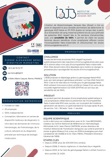 One-pager-Kit de génotypage foetal RhD-IBJB