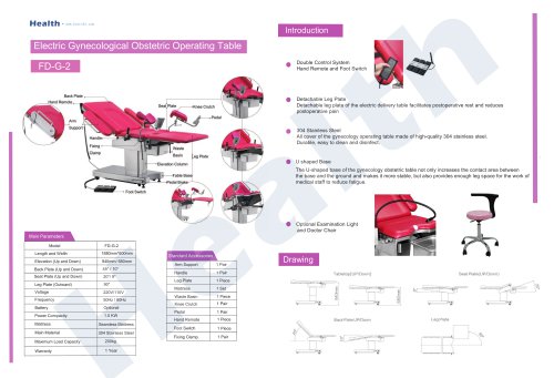 Catalog Electric Delivery Table FD-G-2