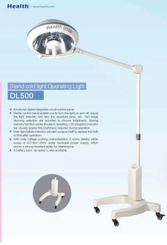 Health-Halogen Operating Light-DL500-Hospital