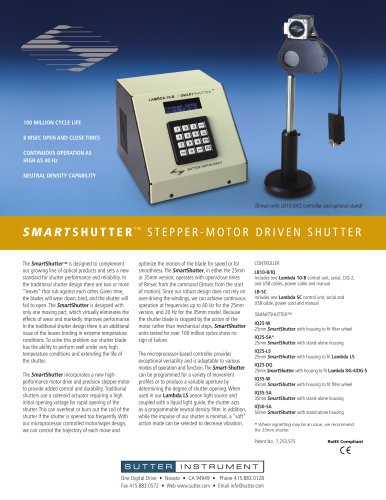 Smarts Hutter Stepper-Motor driven shutter