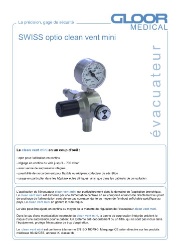 SWISS optio clean vent mini