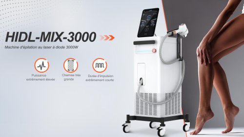 Machine d'épilation au laser 3000W