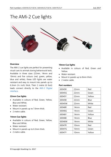 The AMi-2 Cue lights