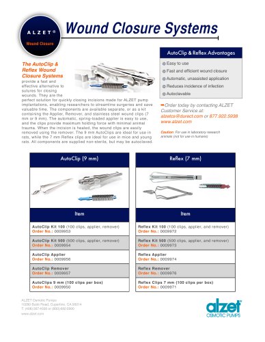 Wound Closure Systems