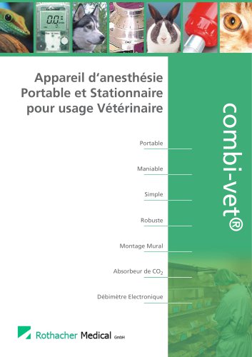 Appareil d‘anesthésie Portable et Stationnaire pour usage Vétérinaire