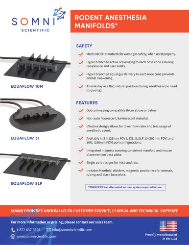 RODENT ANESTHESIA MANIFOLDS