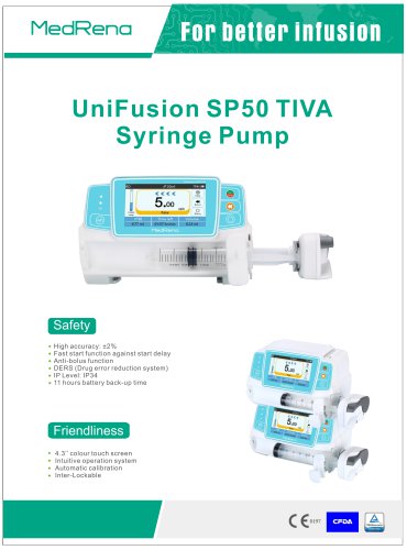 UniFusion SP50 TIVA Syringe Pump