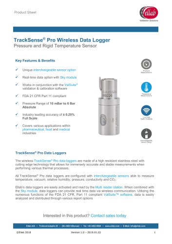 Pressure and Rigid Temperature Sensor