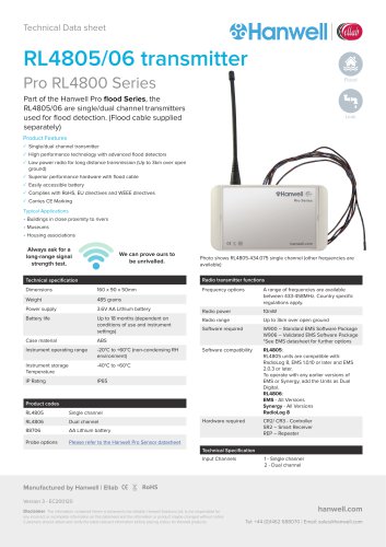 RL4805/06 transmitter