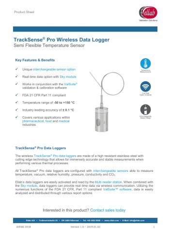 Semi Flexible Temperature Sensor