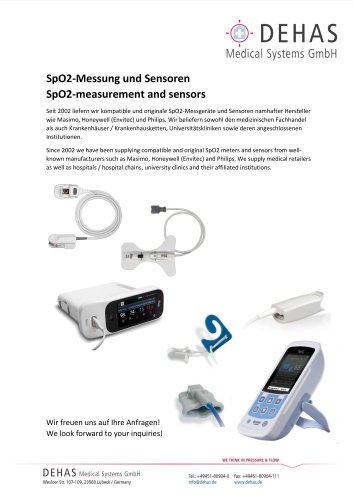 SpO2-measurement and sensors