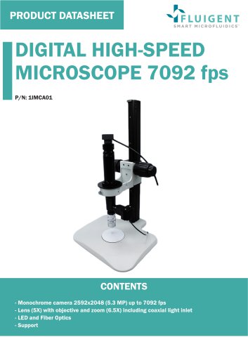 DIGITAL HIGH-SPEED MICROSCOPE 7092 fps