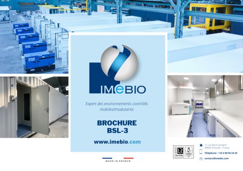 BROCHURE LABORATOIRE DE BIOSECURITE IMeBIO