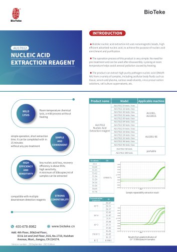 Bioteke/NUCLEIC ACID EXTRACTION REAGENT/AU17012