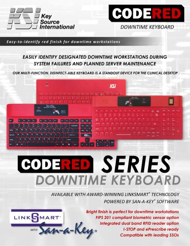 KSI CodeRed Keyboard Series Datasheet