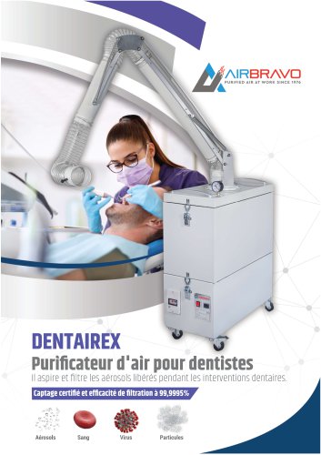 Dentairex pour filtration aérosols dentaires