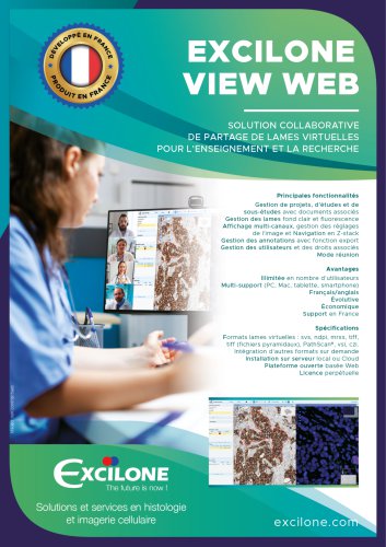 Excilone View Web : plateforme collaborative de partage de lames virtuelles