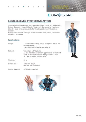 LONG-SLEEVED PROTECTIVE APRON