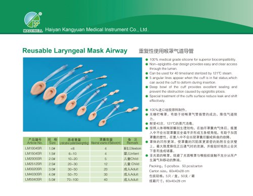 Human laryngeal mask LM1004SR