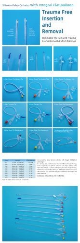 Silicone Foley Catheter with Integral Flat Balloon