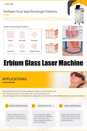 1550 erbium glass fractional fiber laser machine. Erbium fractional laser skin resurfacing. China erbium glass fiber laser machine manufacturer.