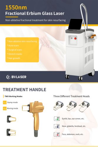 Erbium glass fractional fiber laser 1550nm machine. China erbium glass laser manufacturer-BVLASER.