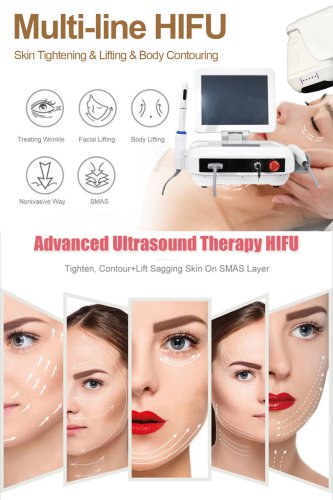 OEM face lift HIFU machine. HIFU skin tightening machine. HIFU high intensity focused ultrasound for face lifting.