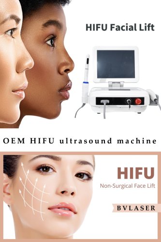 OEM HIFU ultrasound machine-BVLASER. The best HIFU skin tightening machine professional. HIFU high intensity focused ultrasound for face lifting.