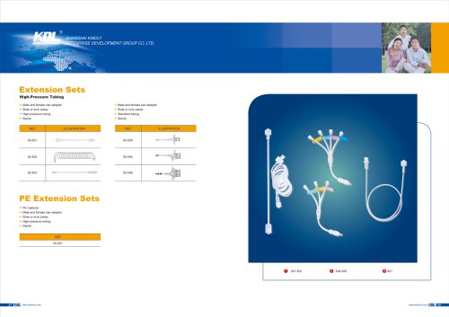 Extension Sets high-pressure tubing