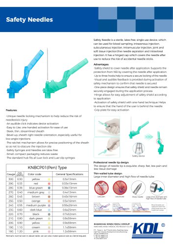 Safety Needles