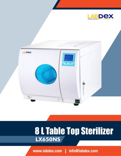 8 L Table Top Sterilizer LX650NS