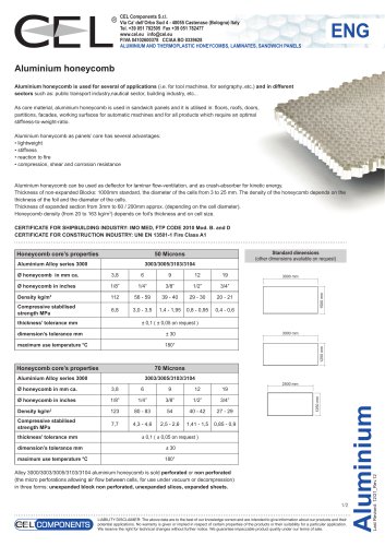 Aluminium honeycomb