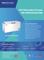 Haier -60°C Biomedical Freezer DW-60W138 258 388