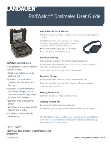 RadWatch® Dosimeter User Guide