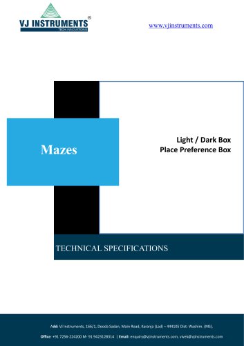 Light Dark & Conditional Place Preference Box