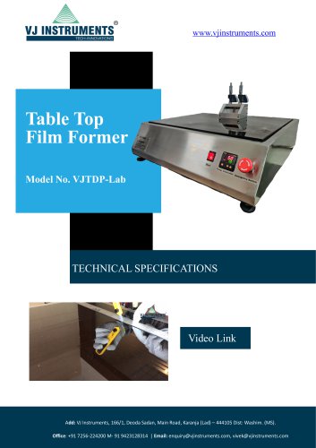 TDP & ODF MACHINE TABLE TOP Film Former