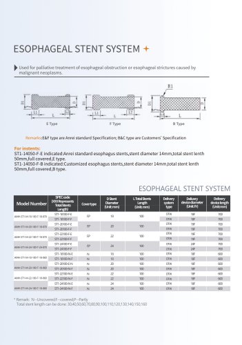 esophageal stent system ST1