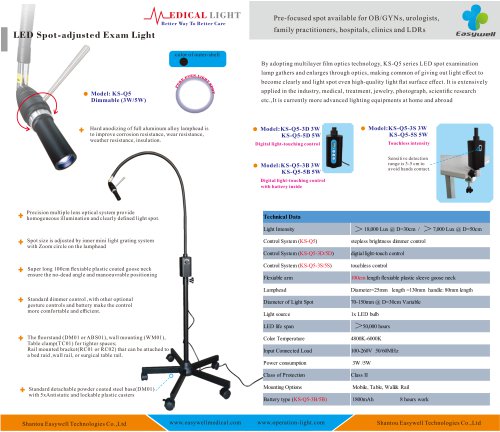 LED examination lamp KS-Q5