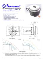 Electronic ventilator centrifugal blower C65S1 24VDC