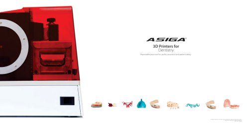 ASIGA 3D Printers for Dentistry