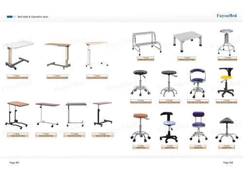 Bed table &Operation stool