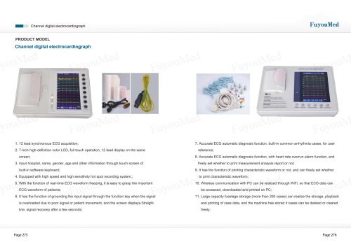 Channel digital electrocardiograph
